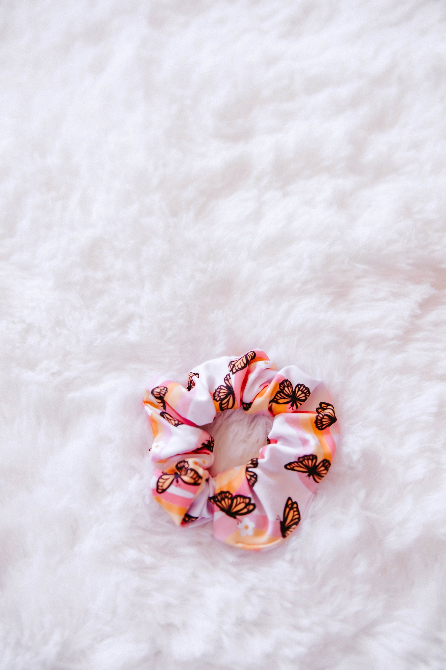 Flutter in Pink Scrunchie