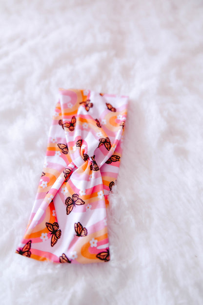 Flutter in Pink Headband
