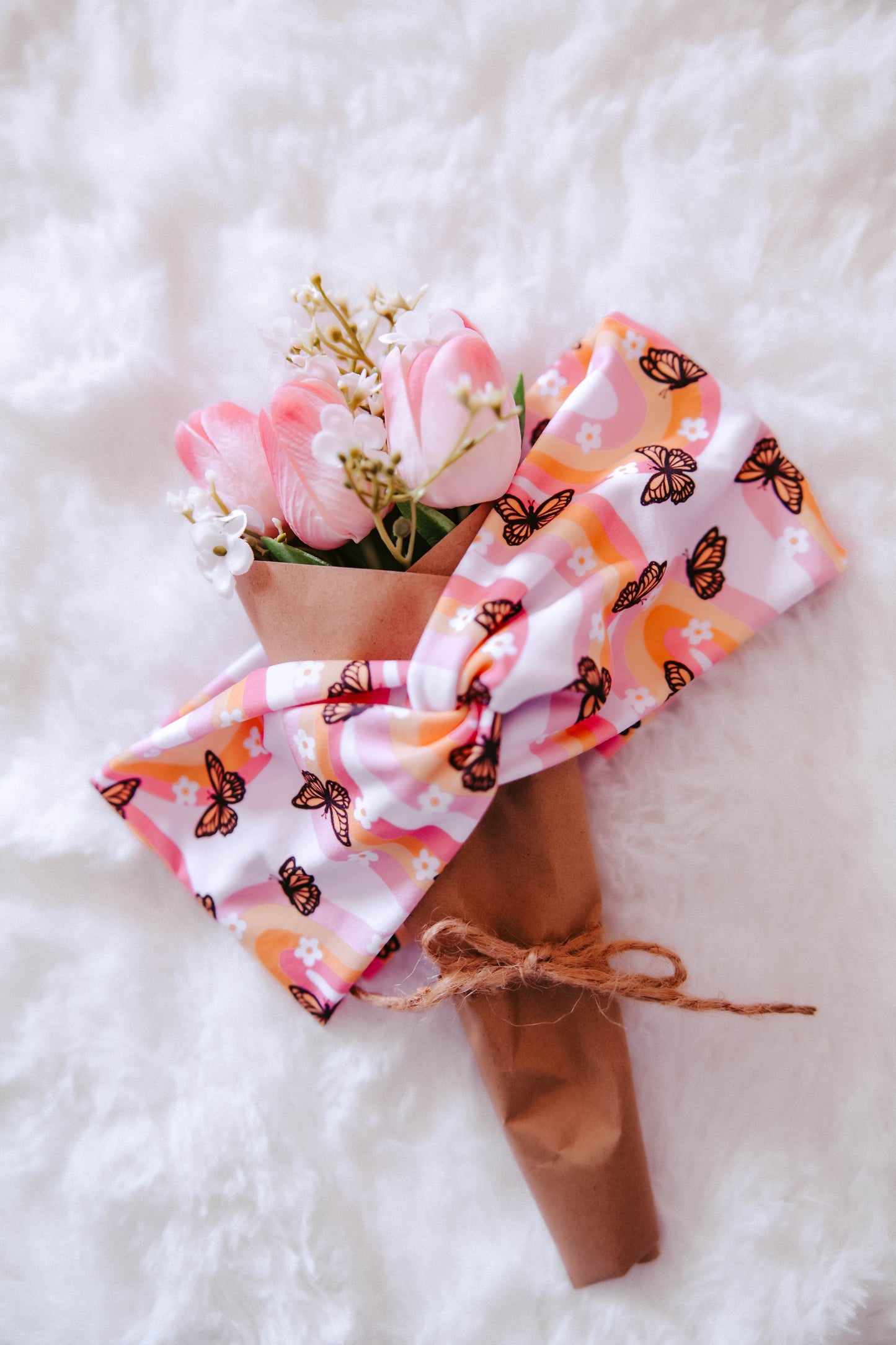 Flutter in Pink Headband