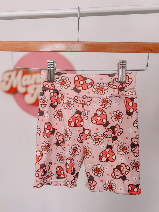 Size 6 Lady Bugs Biker Shorts