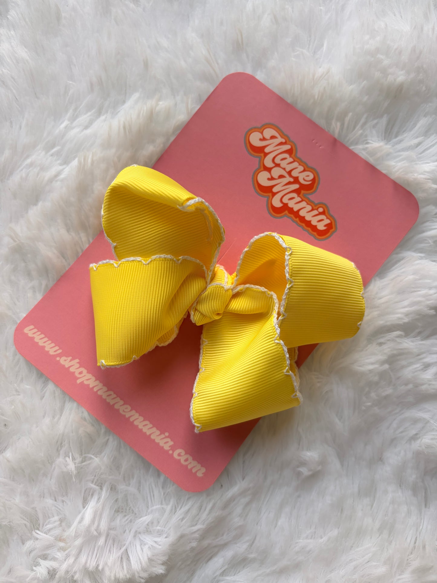 Golden Daisy Ribbon Bow